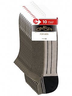 Набор укороченных носков с акцентным мыском и пяткой OMSA JSACTIVE 109 (5 пар) military oms